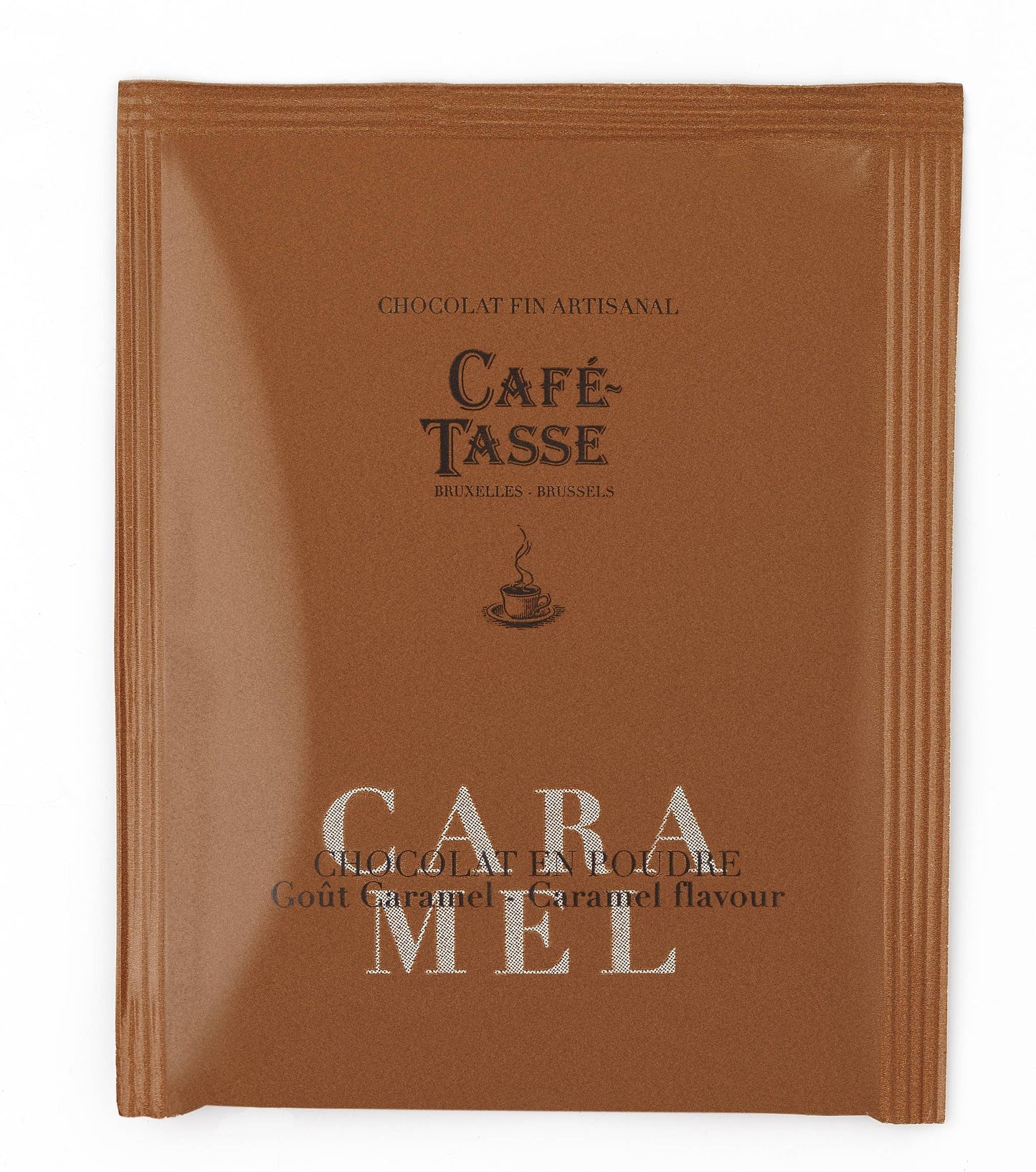 Caramel-flavored powdered chocolate