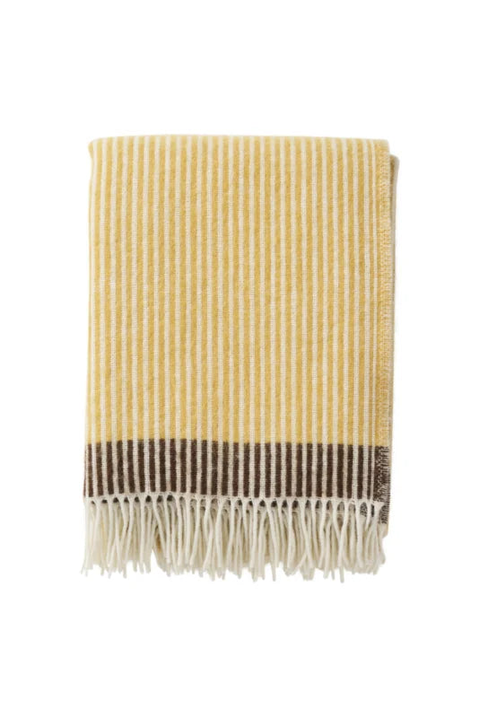 Klippan plaid wol Rib Butter/Grey