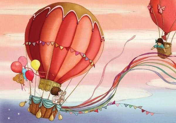 Postcard Balloon Magic