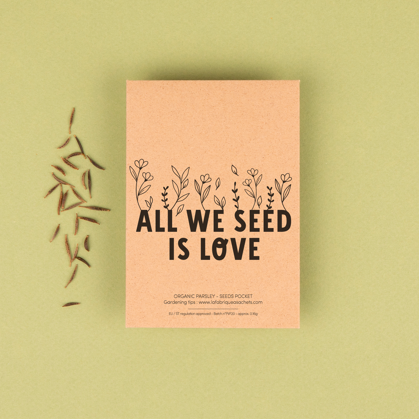 All we seed is love - English version - Seed bag