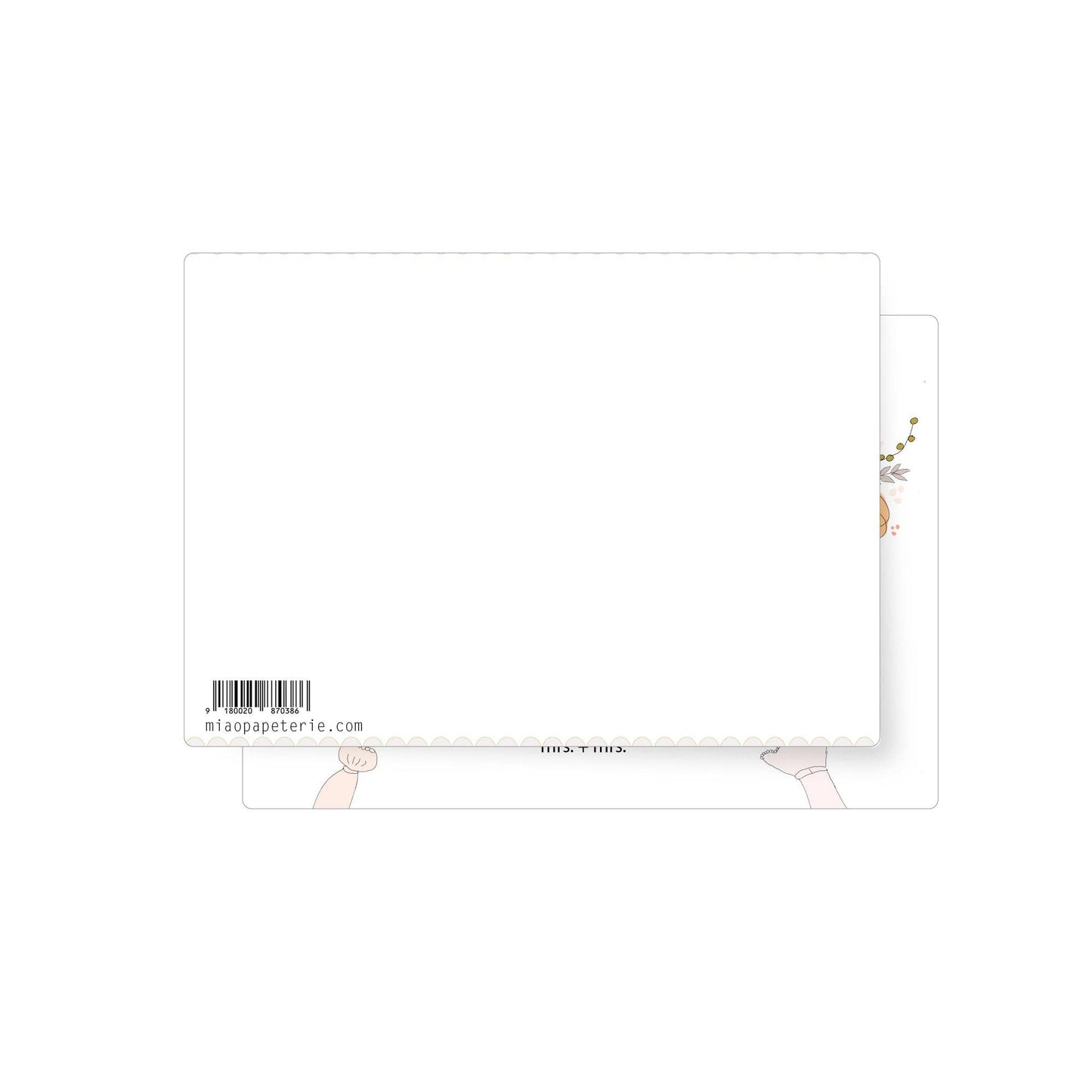 Mrs | Postcard: With envelope and cellophane cover