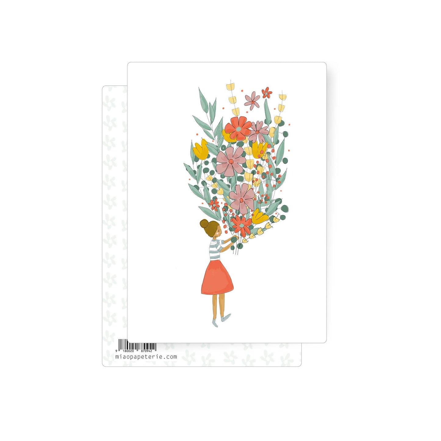 Flowers | postcard: With envelope and cellophane cover