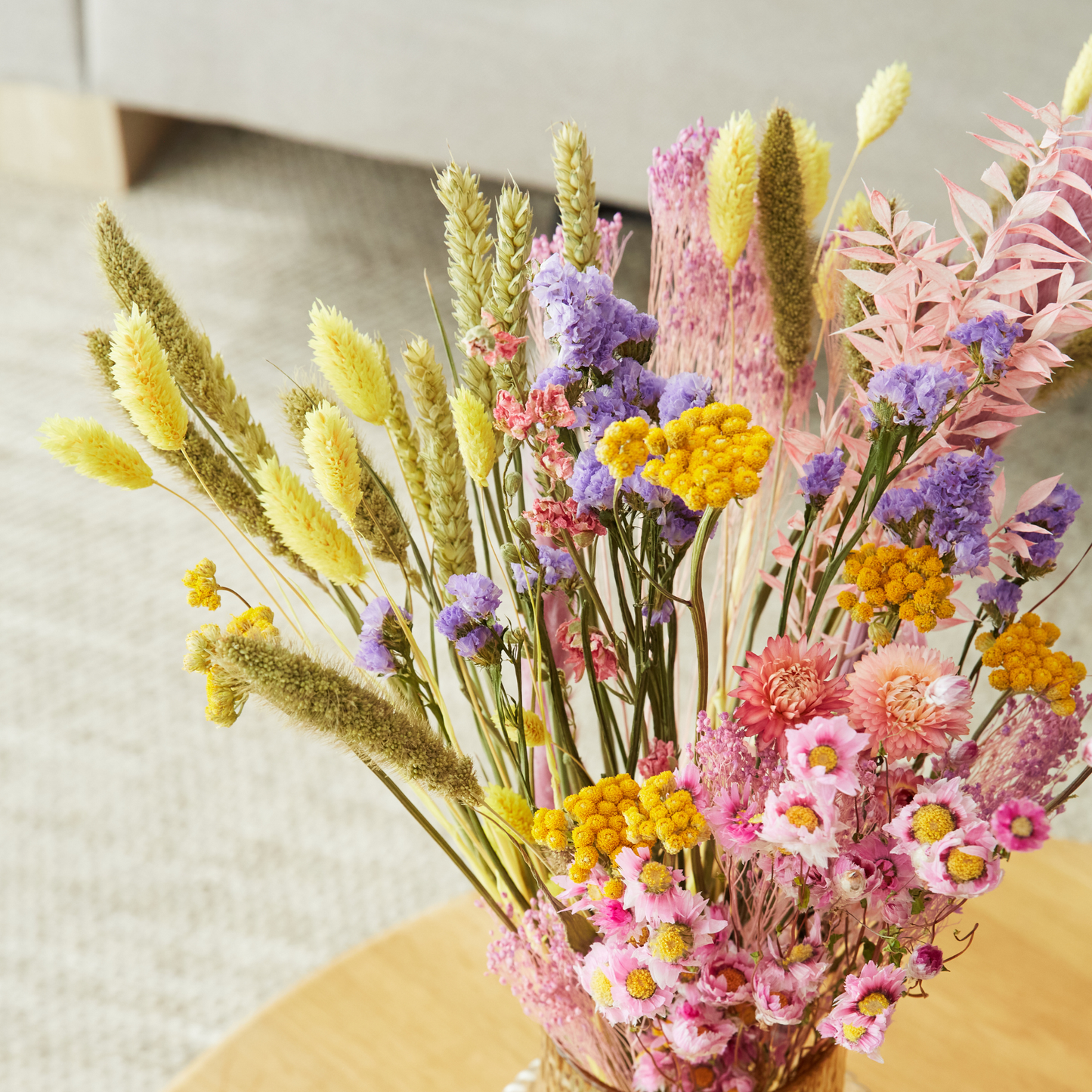Dried Flowers - Field Bouquet - Blossom Lilac: Medium