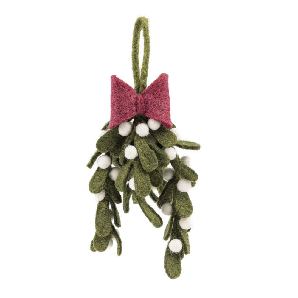 Hanger Mistletoe met Strik XL