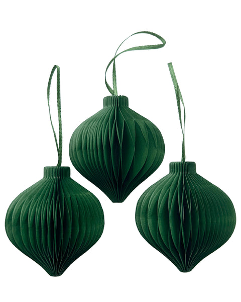 PAPER DROP XMAS GREEN