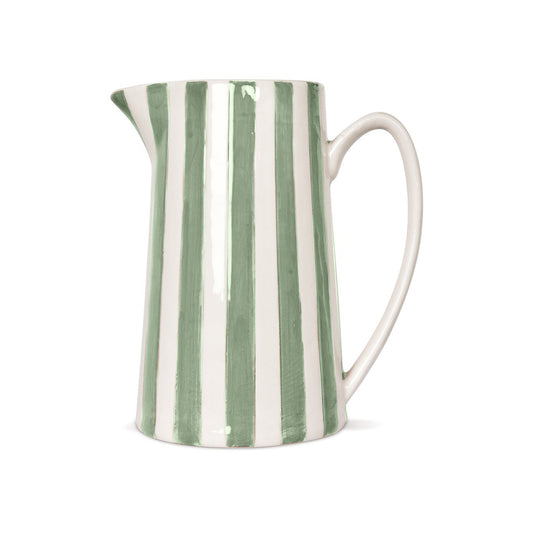 Jug stripe large matcha L17 8 P12 5 H21