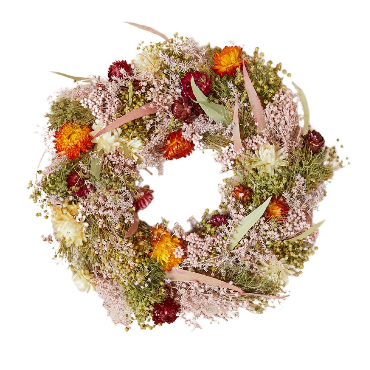 Dried Flowers Wreath Multi: Small