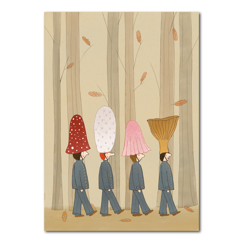 Mushroom Parade | Postcard