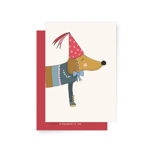 Dachshund | Zigzag card