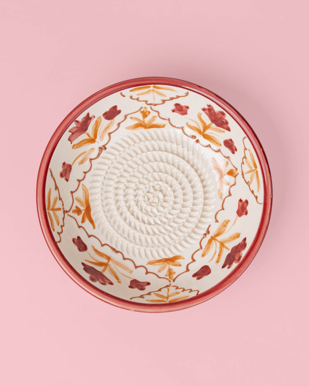 Ceramic Garlic Grater Plate - Medium Burgundy - Harvest