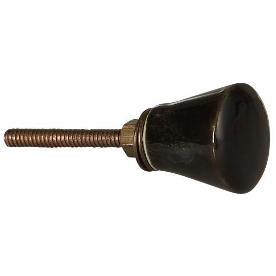 Knob ceramic black