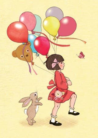 Postcard Birthday Balloons