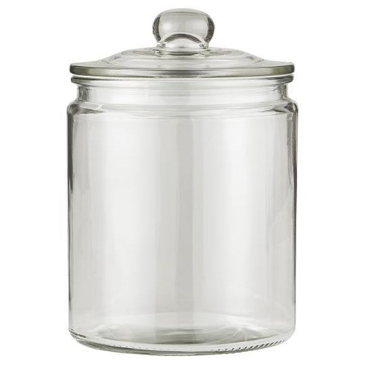 Glass jar w/glass lid and rubber ring, 1900 ml