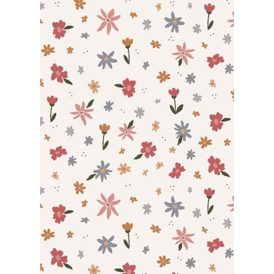 Paper roll flower meadow 5 m/roll