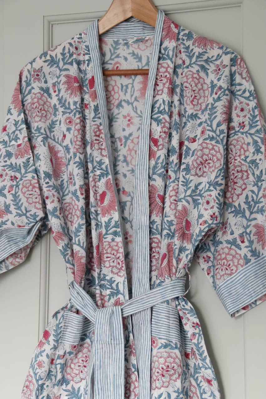 Handmade cotton Kimono Sunny Day Cherry