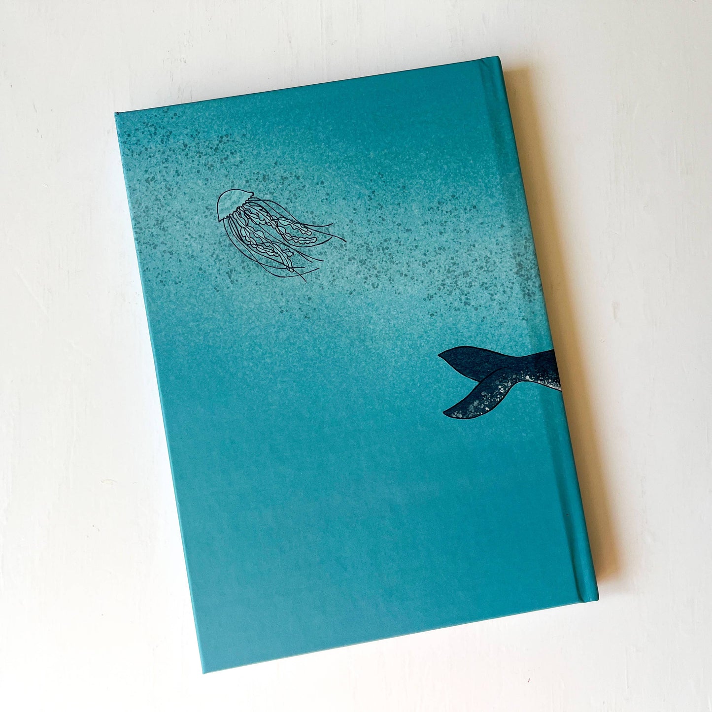 Notebook with Dreamy Illustrated Whale | A5: Blank