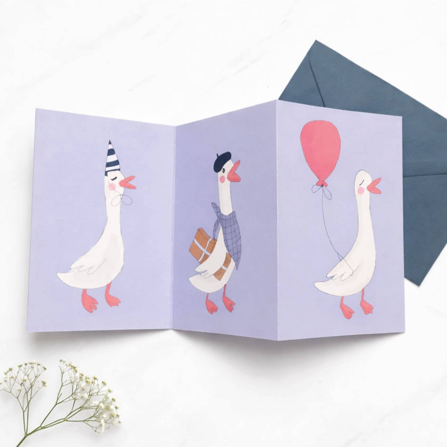 Geese | Zigzag card