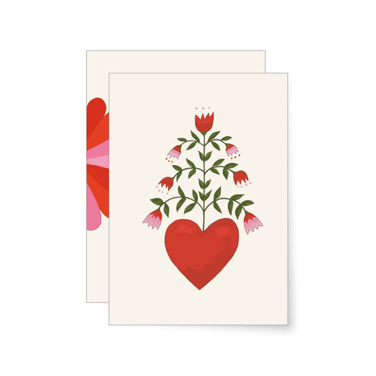 Flower Heart | Folded Card