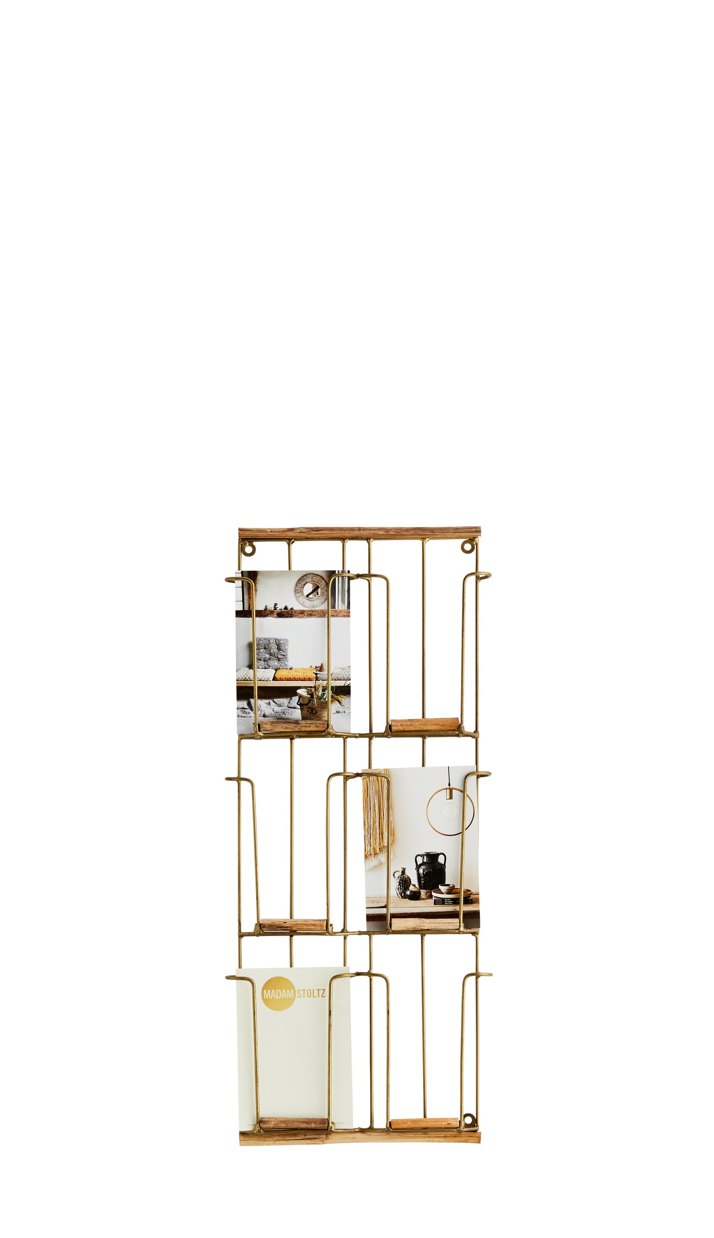 Iron card rack w/ cane