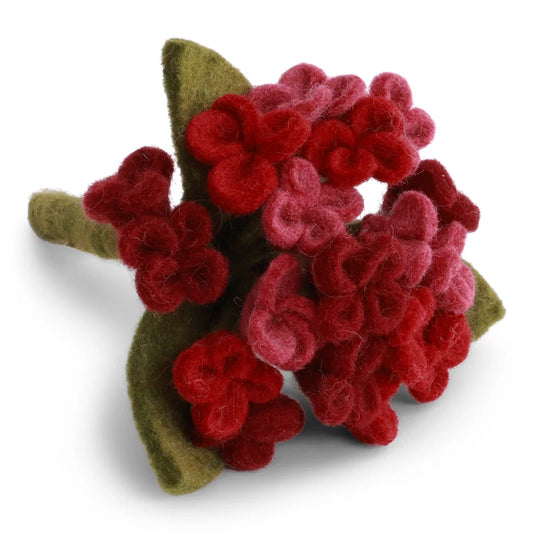 Small Hydrangea - Dark Red