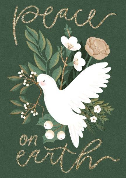 Sustainable postcard peace on earth