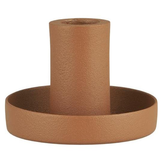 Candle holder f/1.3 cm candle brick colour