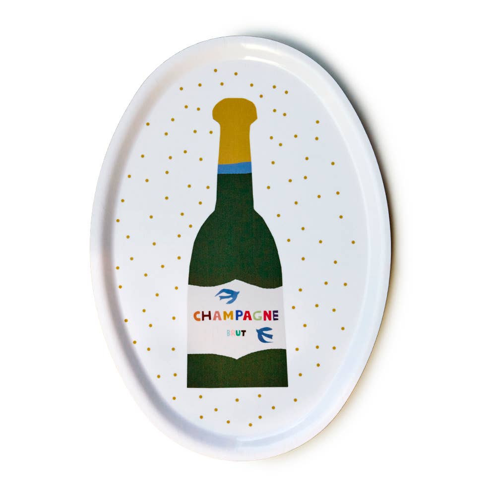 CHAMPAGNE Oval Serving Tray - 31x22cm