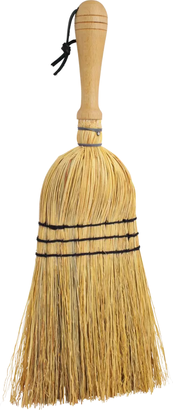Rice straw hand brush with wooden handle