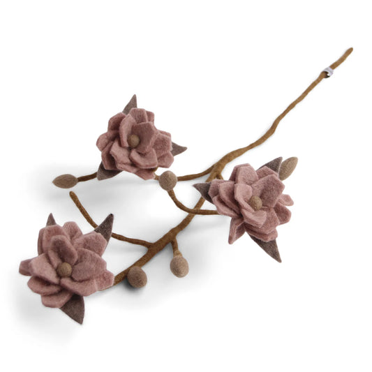 Magnolia Branch w/ Dusty Rose Flowers