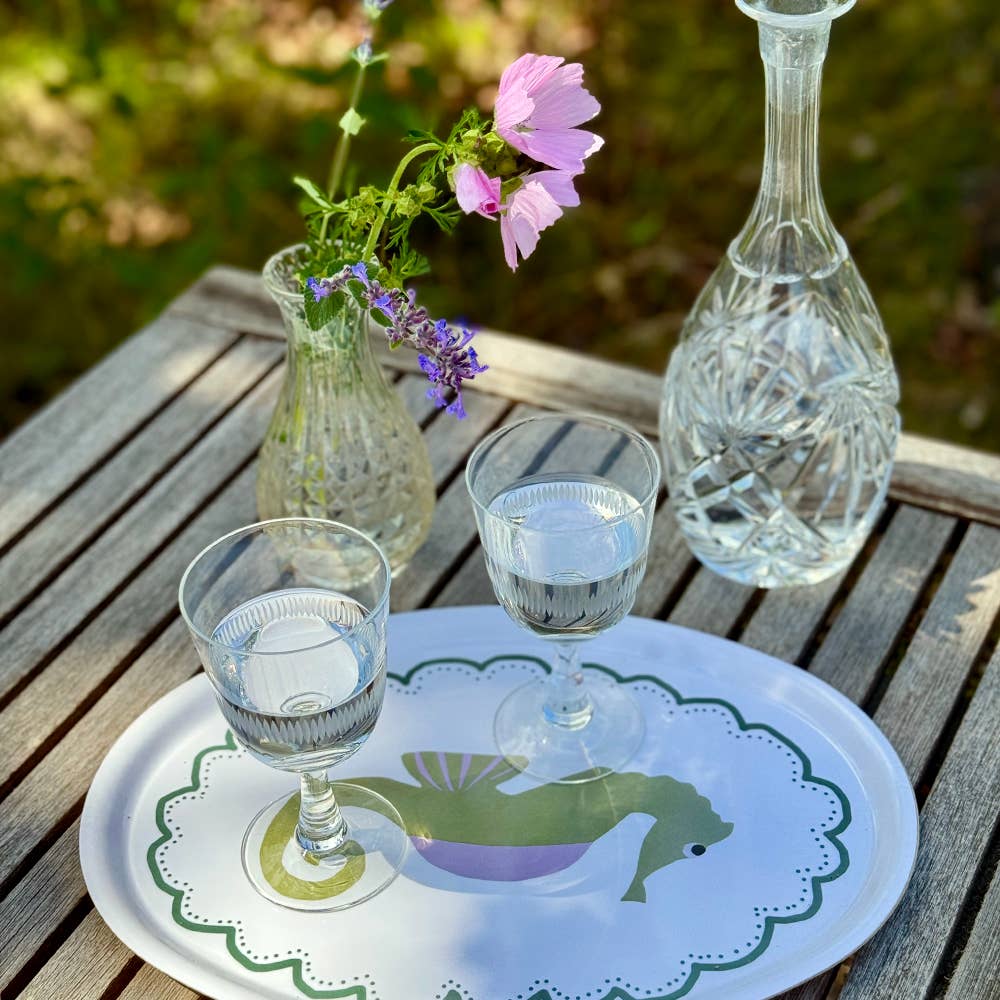Seahorse Oval Serving Tray - 31x22cm