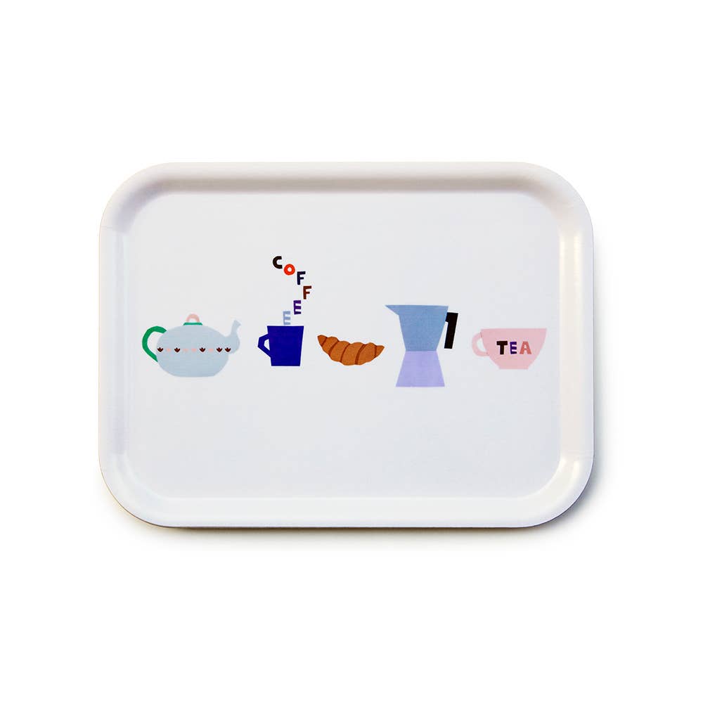 COFFEE & TEA Serving Tray - 27x20 cm