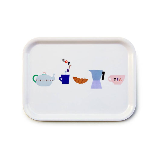 COFFEE & TEA Serving Tray - 27x20 cm