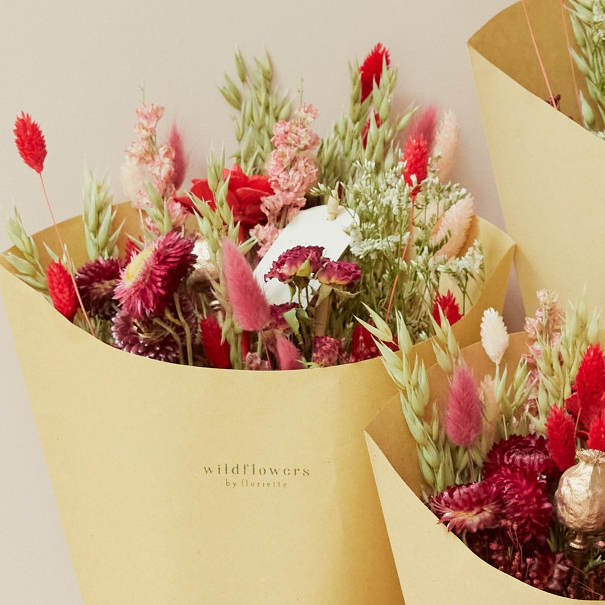 Dried Flowers - Field bouquet - Red Allure - klein