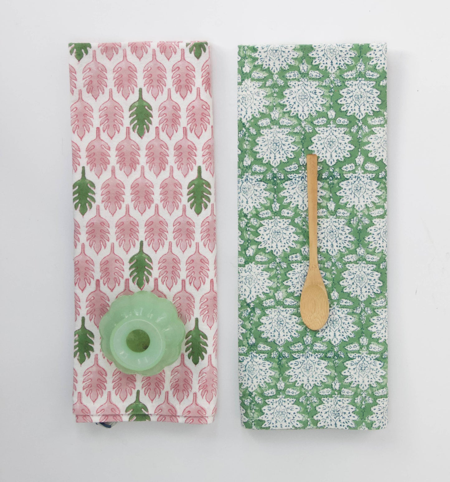 Handmade dishcloth Breezy green 100% cotton