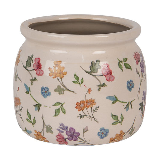Decoratie bloempot Ø 16x13 cm