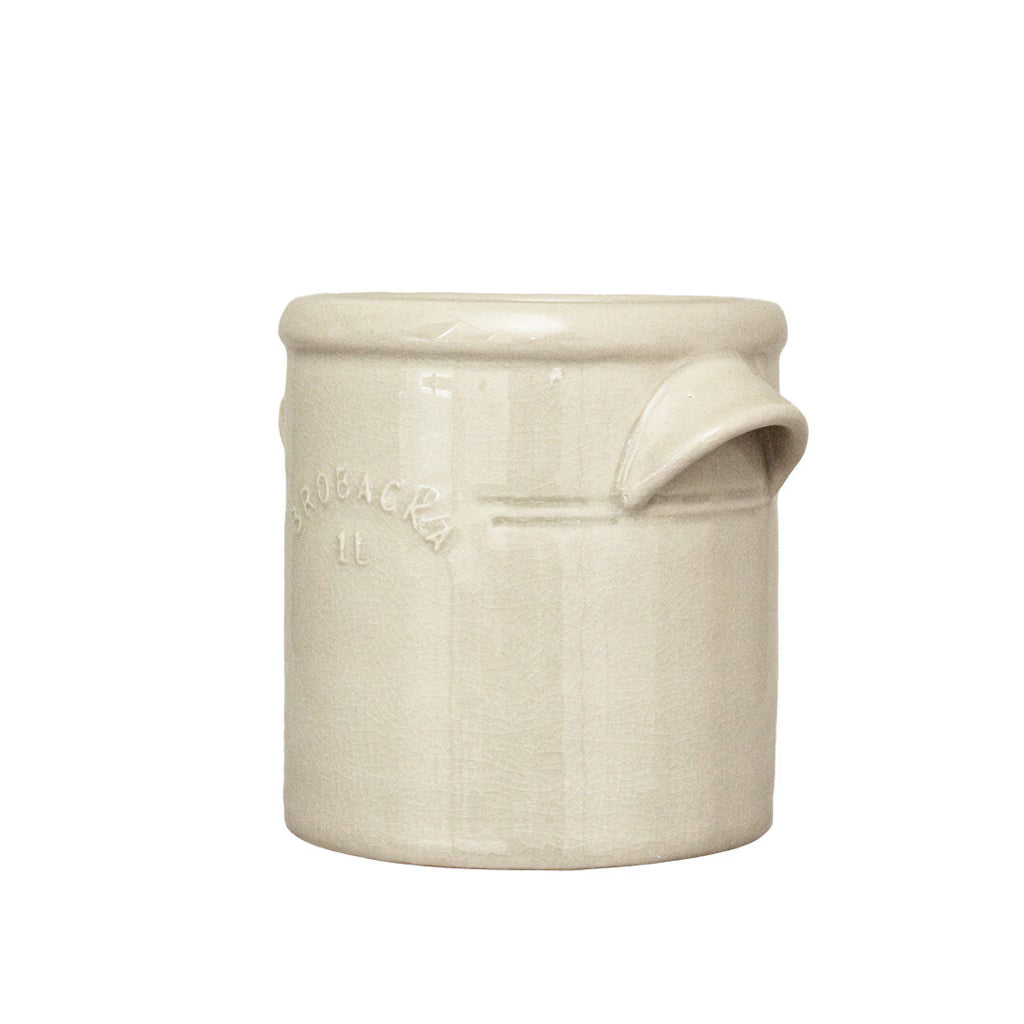 Pot Brobacka 1L Cream White Straight