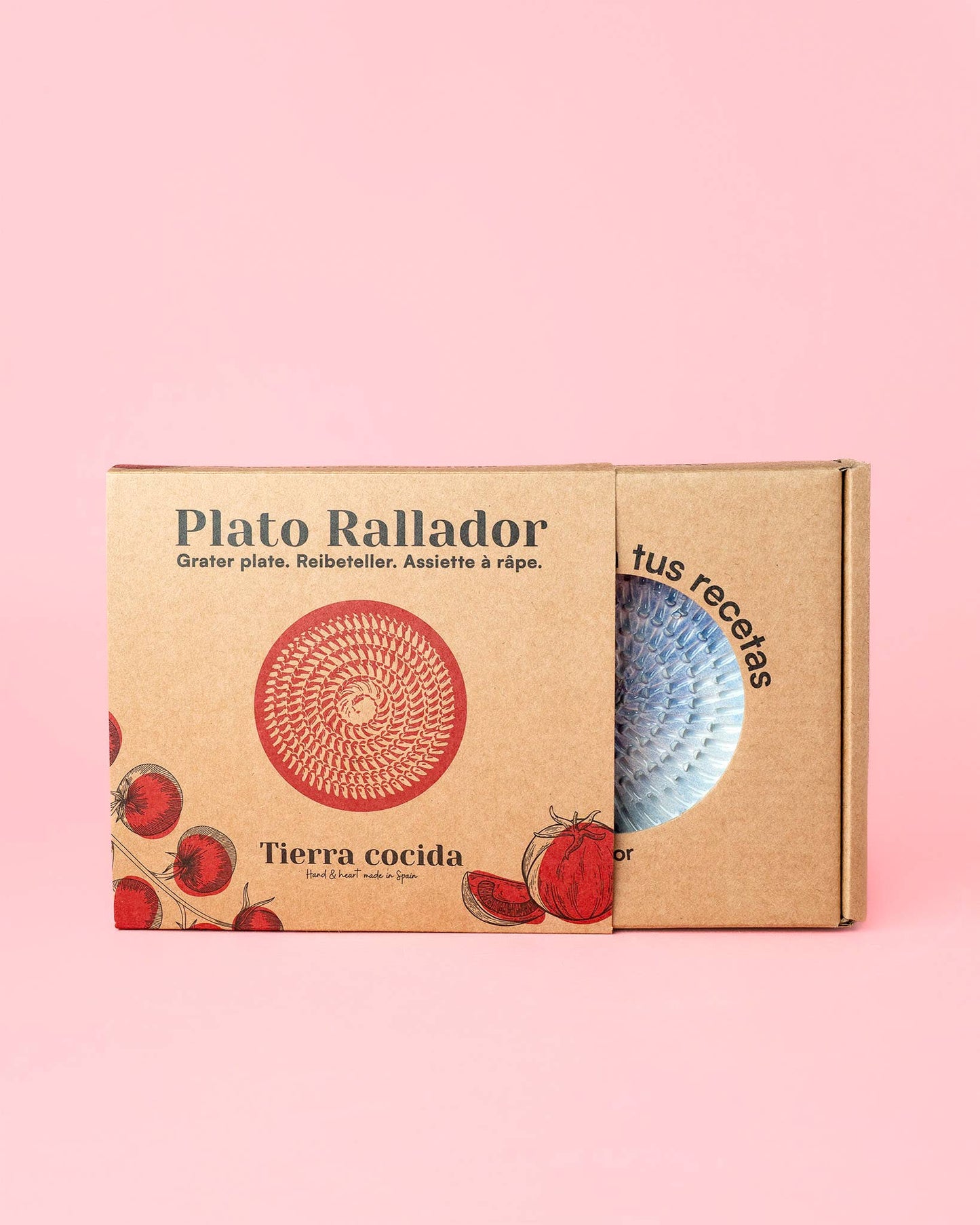 Plato pequeño de cerámica para rallar ajo - Listo para regalo - Noelle