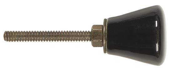 Knob ceramic black