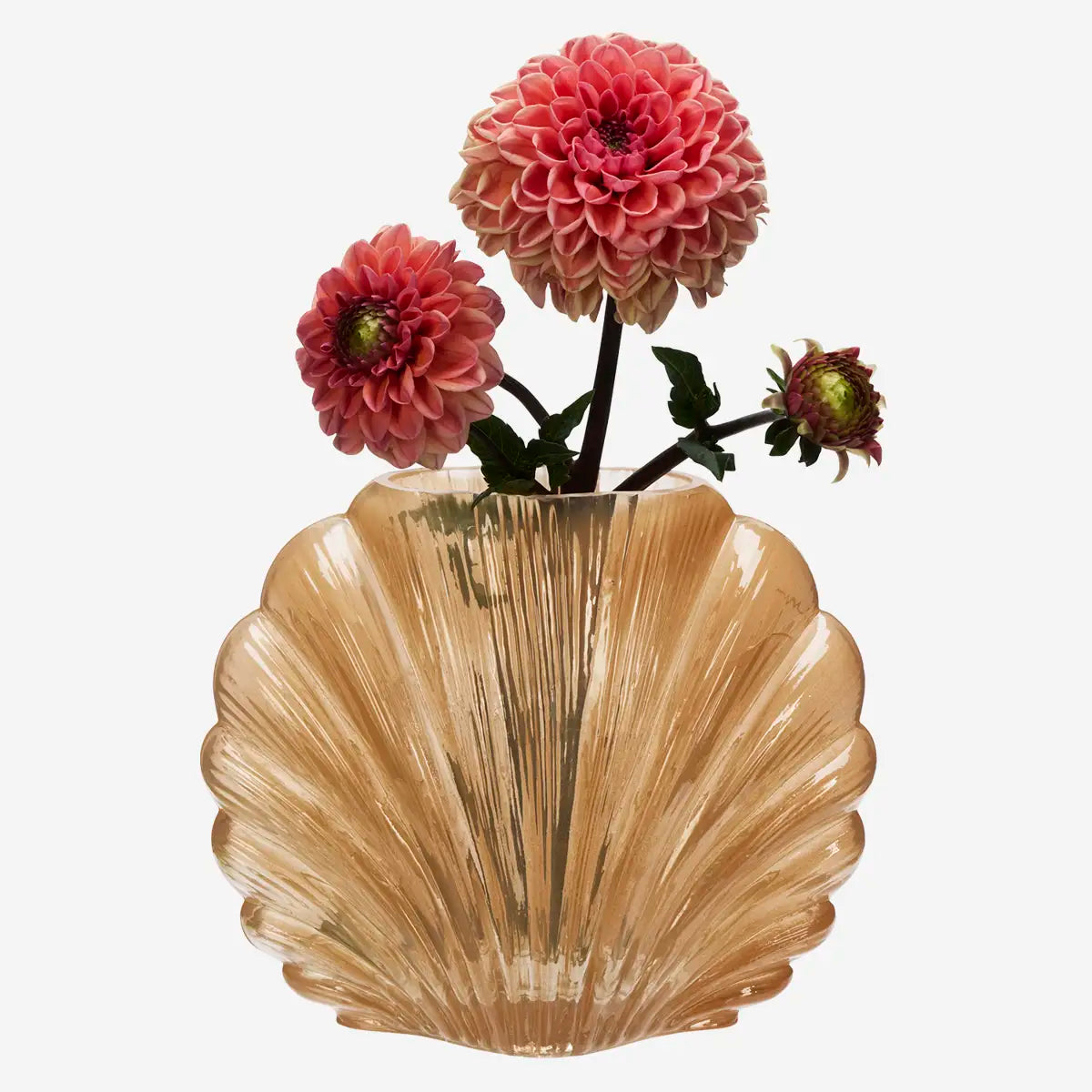Glass vase Peach