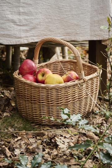 Shopping basket w/handle across