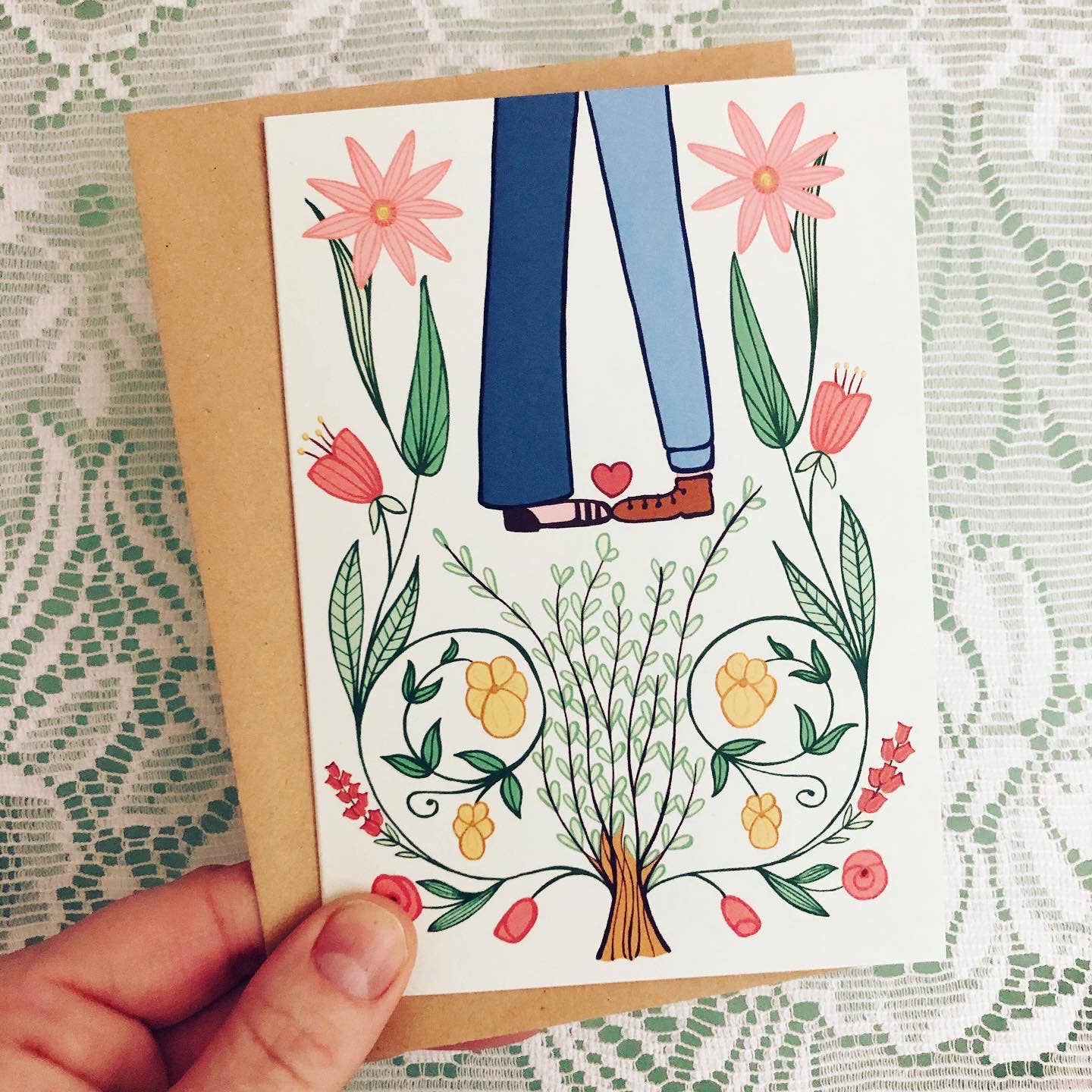 Garden of love | Double card with envelope