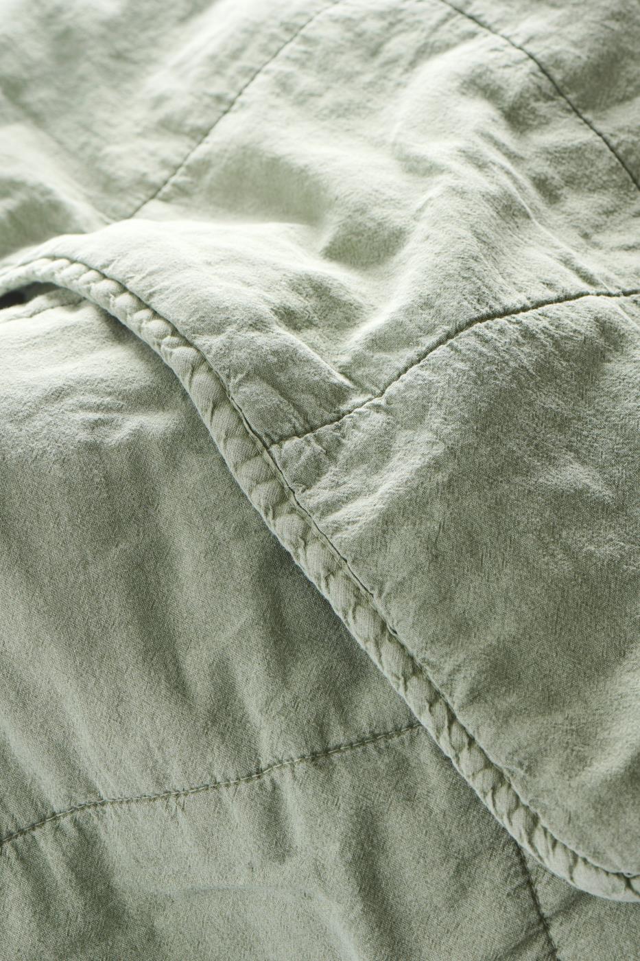 Vintage quilt bedspread double pistachio