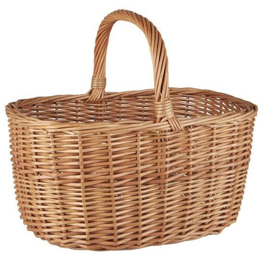 Shopping basket w/handle across