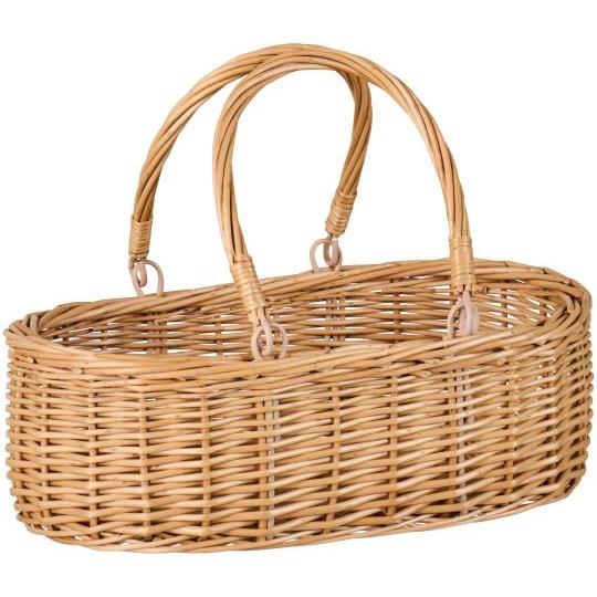 Basket oval w/2 movable handles