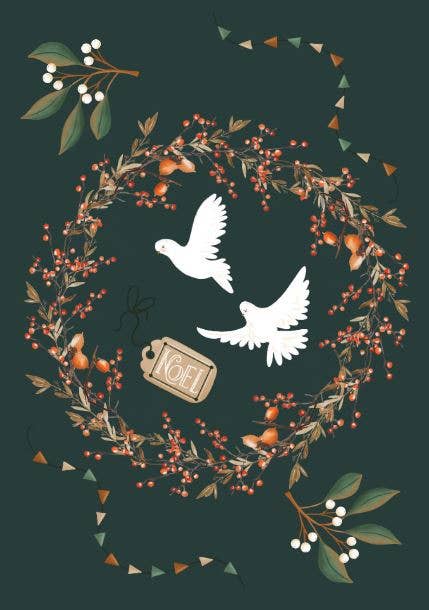 Sustainable postcard Noel