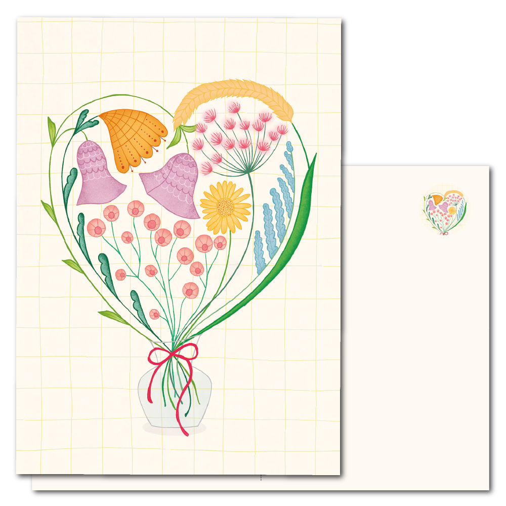 Heart of flowers | Card