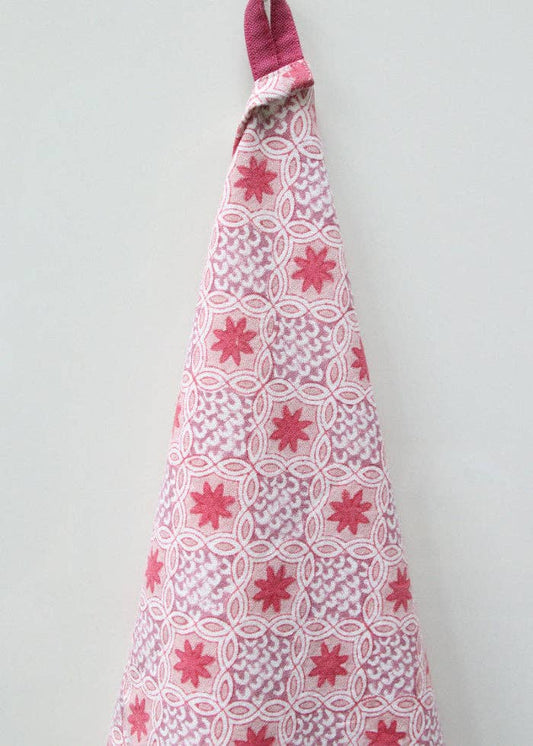 Dishcloth | Stars Roza | Handblockprinted