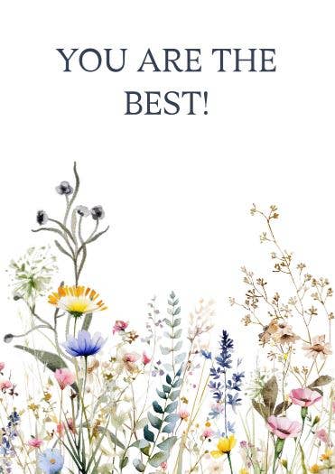 Sustainable postcard you are the best!