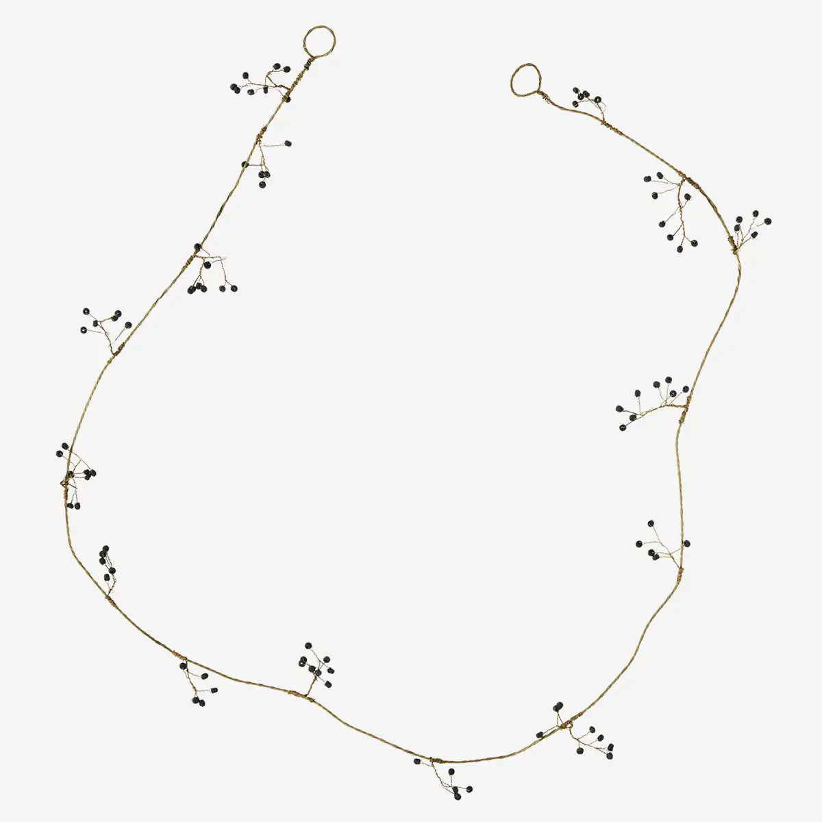 Iron garland w/ beads