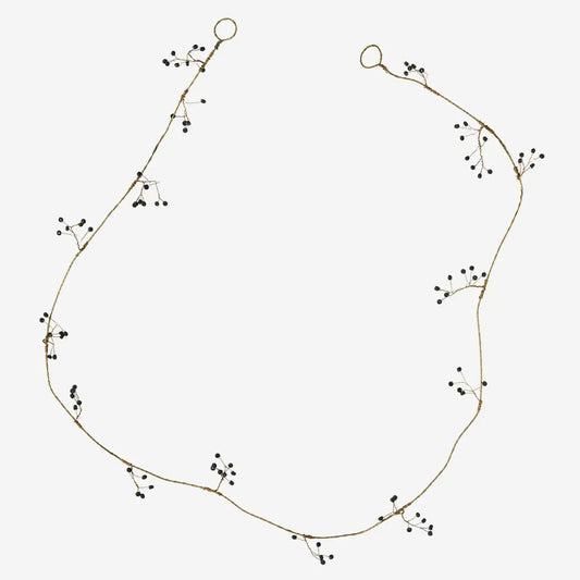 Iron garland w/ beads